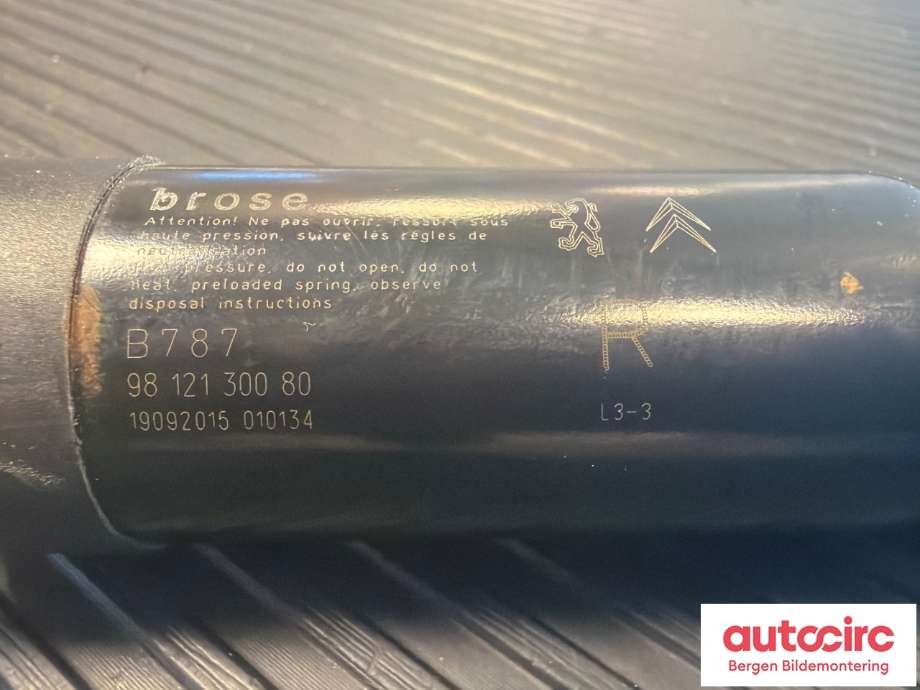 Baklukedemper til Citroën C4, Picasso 2013-2018 (Type II)  (CITROEN|98 121 300 80|)