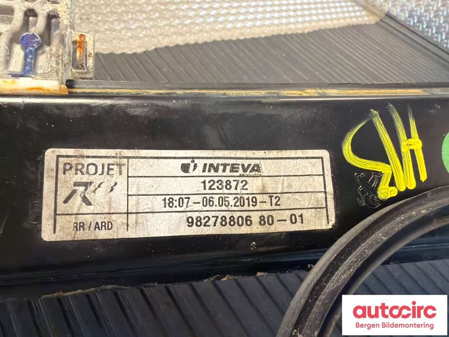 Ruteheis til Peugeot 508 2018-->> (Type II)  (9827880680|)