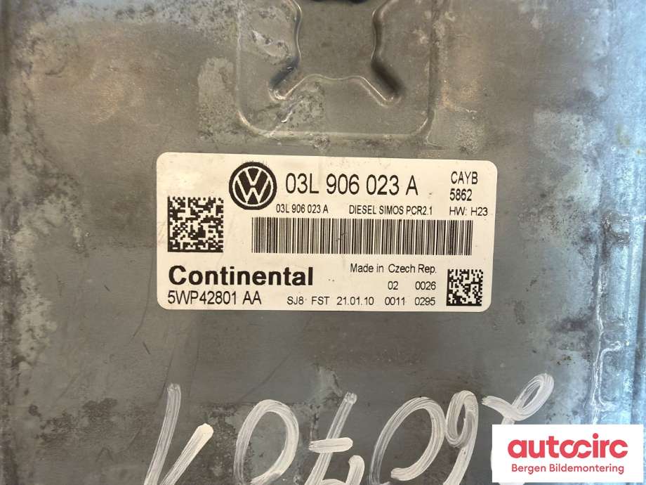Styreenhet motor til VW Golf VI 2008-2012 (VOLKSWAGEN|03L 906 023 A|)
