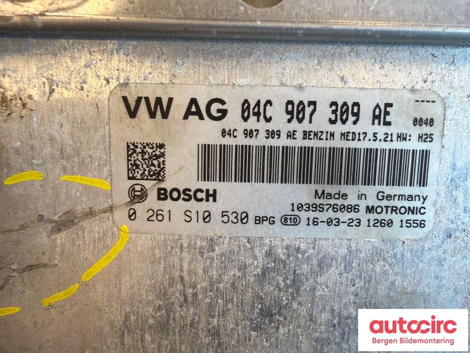Styreenhet motor til VW Polo 2014-2017 (Type V, Fase 2) (VOLKSWAGEN|04C 906 026 AH||04C 907 309 AE)