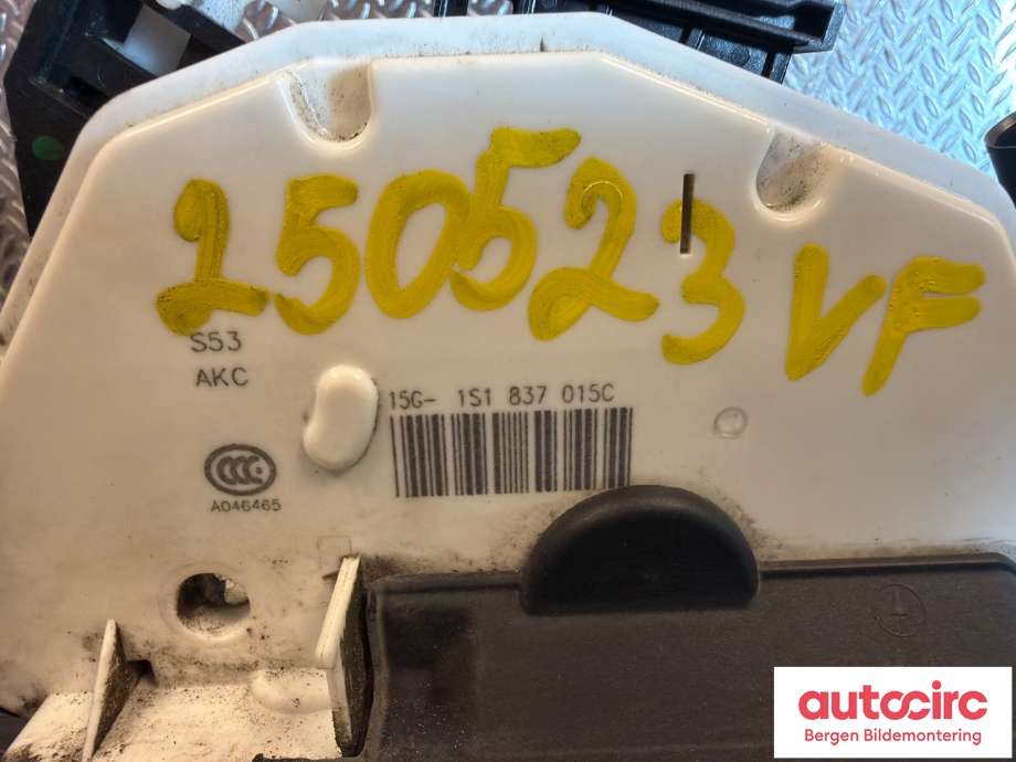 Låsekasse venstre foran til Škoda Fabia 2010-2014 (Type II, Fase 2) (SKODA|5N1 837 015 D||1S1837015C)