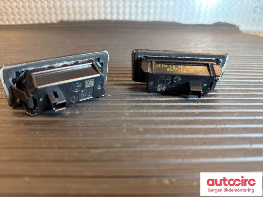 Skiltlys til BMW 3-Serie 2012-2018 (F30/F31/F34) (F30/F31/F34) (BMW|63 26 7 193 293|)