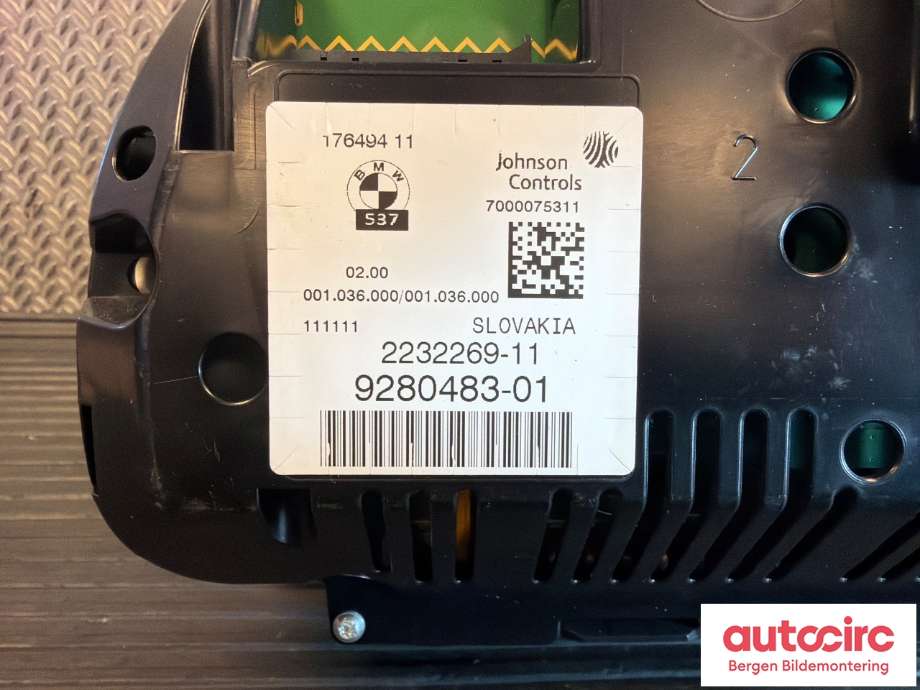 Instrumentpanel til BMW X3 2010-2017 (F25) (F25) (BMW|62 10 9 358 981||9280483)
