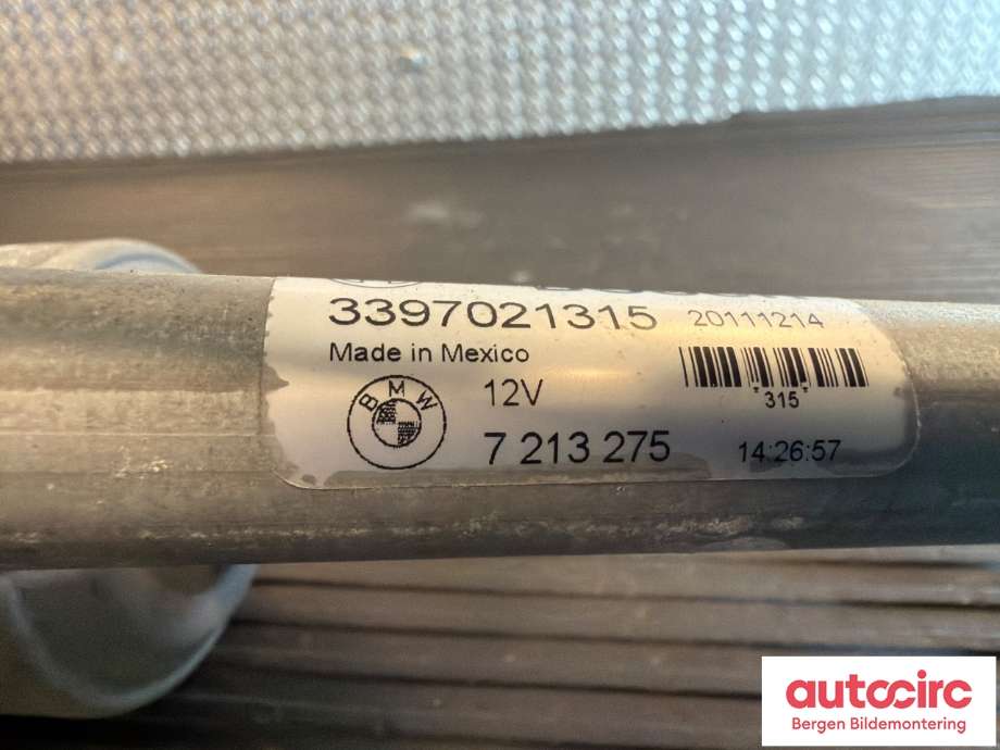 Viskermotor frontrute til BMW X3 2010-2017 (F25) (F25) (BMW|61 61 5 A3E DC5||7213275)