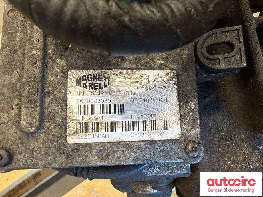 Girkasse manuell 6-trinn til Peugeot 508 2011-2014 (Type I, Fase 1)  (PEUGEOT|2232 W2|2231 S7|)