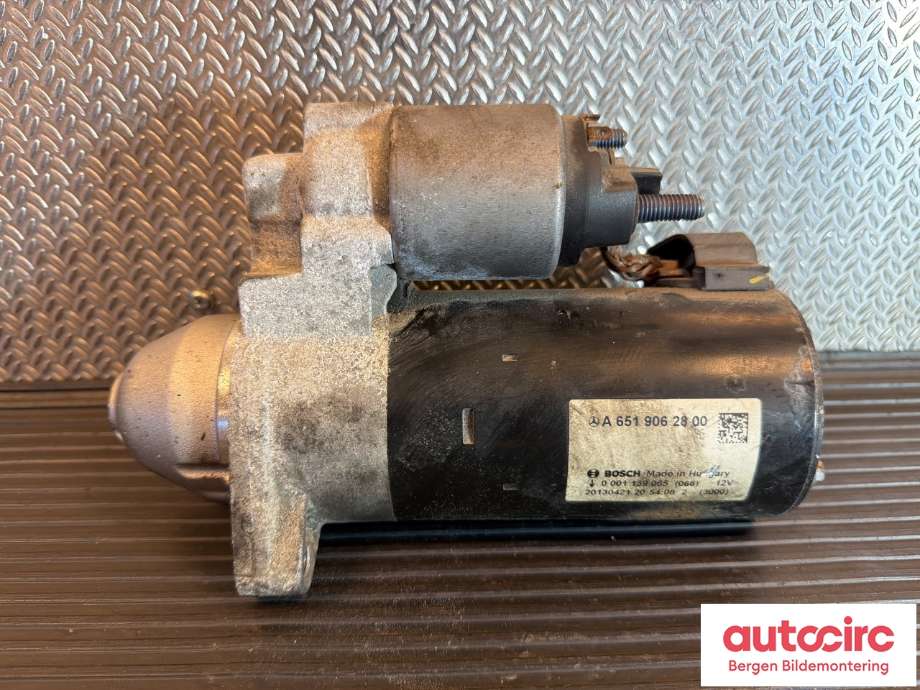Starter diesel til Mercedes E-Klasse, Coupe/Cab, 2009-2013 (Fase 1) (C207) (C207) (MERCEDES|A 651 906 23 00)