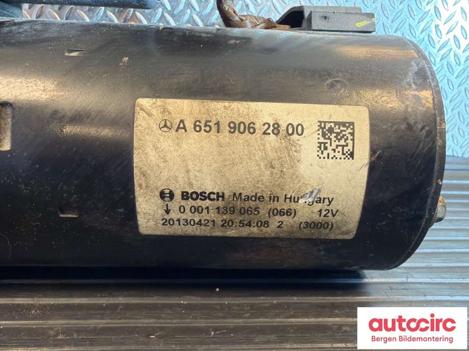 Starter diesel til Mercedes E-Klasse, Coupe/Cab 2009-2013 (Fase 1) (C207) (C207) (MERCEDES|A 651 906 23 00||A6519062800)