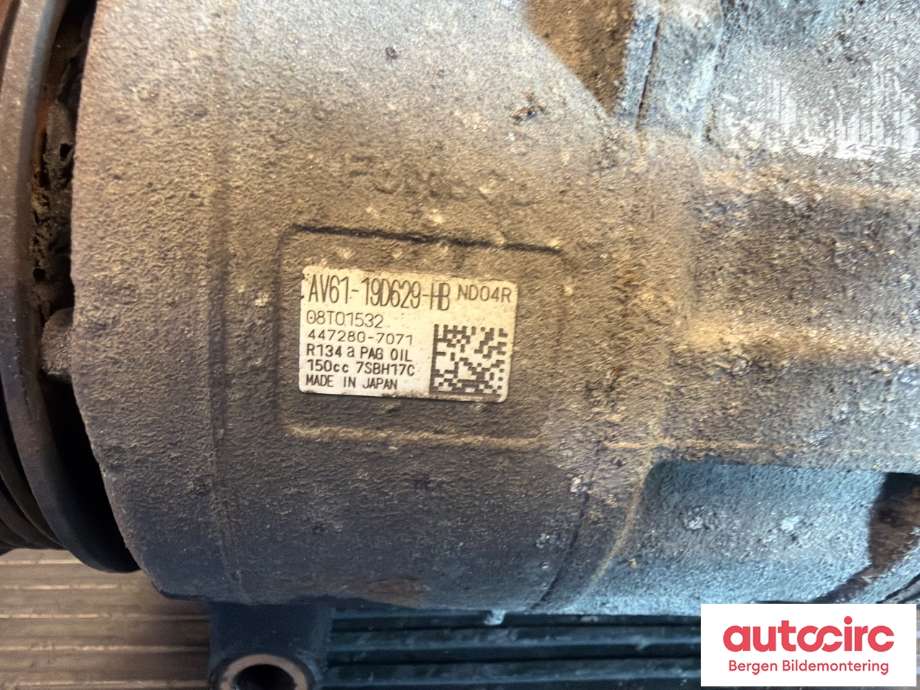 Aircondition kompressor til Ford Transit Connect 2013-2018 Type II, Fase 1  (FORD|2069520|F1F1-19D629-HC|AV61-19D629-HB)