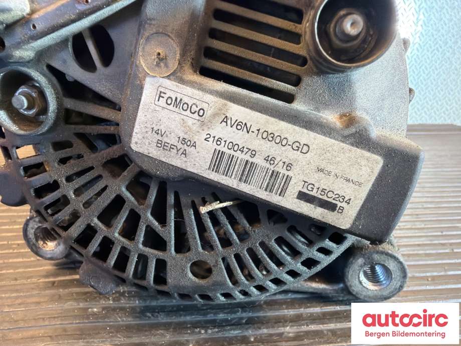 Dynamo til Ford Transit Connect 2013-2018 Type II, Fase 1  (FORD|2260730|AV6N-10300-GE|AV6N-10300-GD)