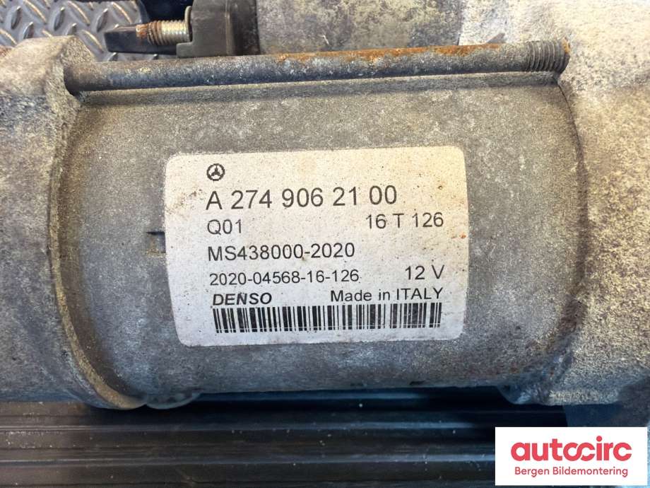 Starter til Mercedes C-Klasse 2014-2018 (Fase 1) (W205) (W205) (MERCEDES|A 274 906 21 00|)