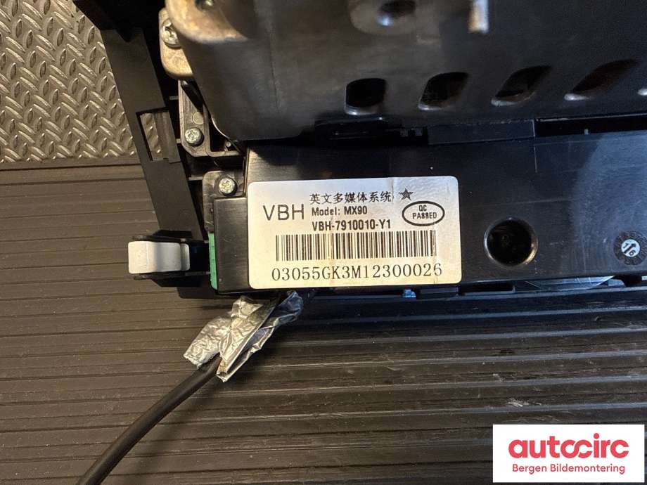 Bilstereo til BYD T3 2020-->>  (BYD|11457634-00|)