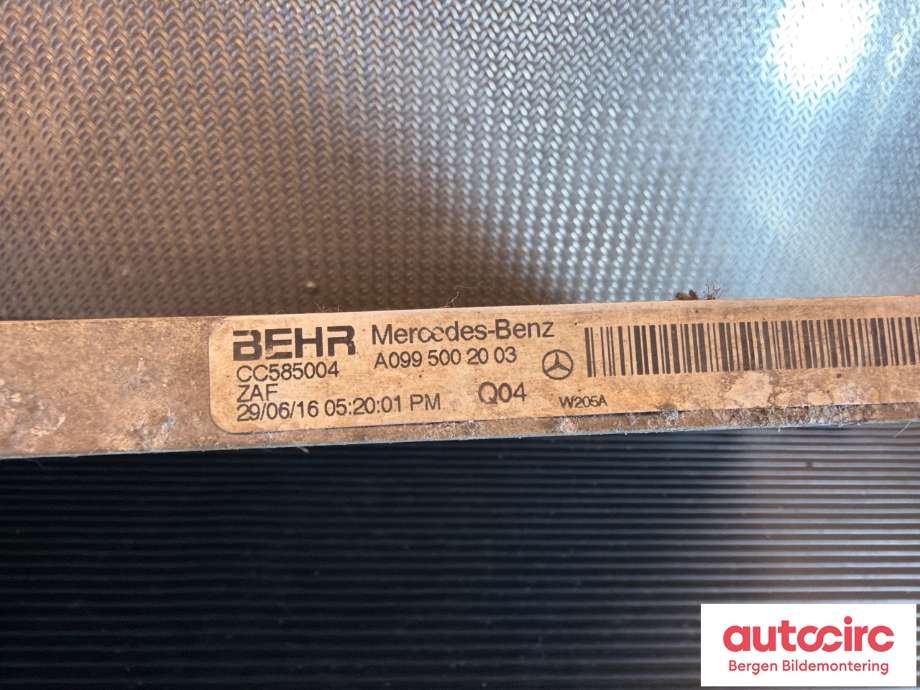 Aircondition radiator til Mercedes C-Klasse 2014-2018 (Fase 1) (W205) (W205) (MERCEDES|A 099 500 20 03|)