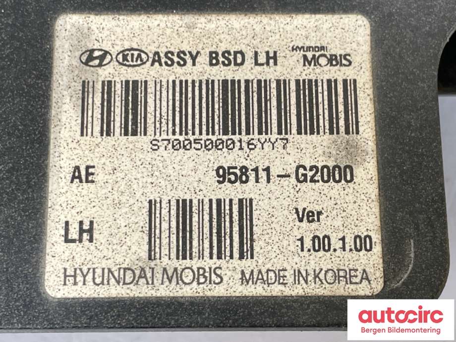 Sensor diverse til Hyundai Ioniq Electric 2016-2019 (Fase 1)  (HYUNDAI|95811-G2000|)