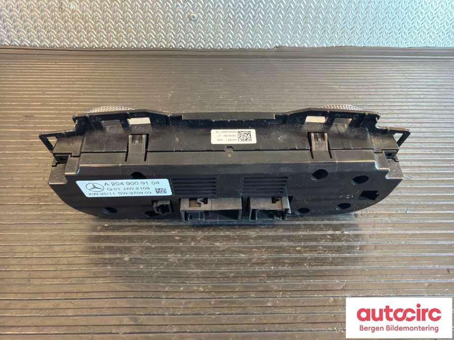 Varmeapparat betjening til Mercedes GLK 2008-2015 (X204) (X204) (MERCEDES|A 204 900 91 04|A 204 900 07 07|)