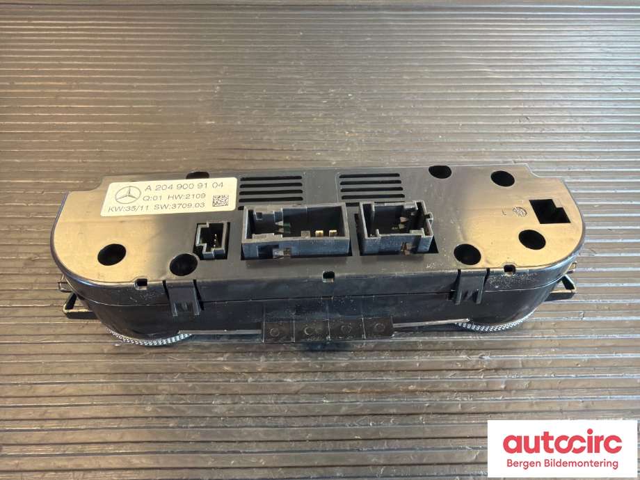 Varmeapparat betjening til Mercedes GLK 2008-2015 (X204) (X204) (MERCEDES|A 204 900 91 04|A 204 900 07 07|)