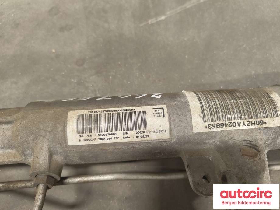 Tannstang til Peugeot 508 2011-2014 (Type I, Fase 1) (PEUGEOT|96 723 706 80|16 636 649 80|)