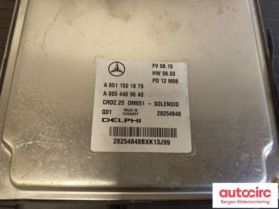 Styreenhet motor til Mercedes Vito/Viano 2010-2014 (Fase 2) (W639) (W639) (MERCEDES|A6519009302|)