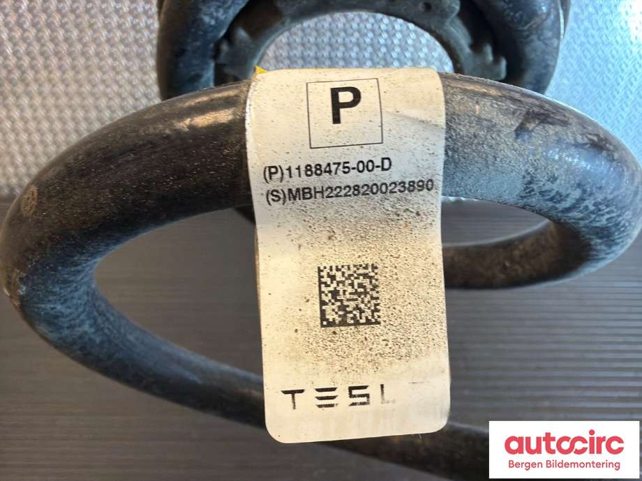 Fjær bak spiralfjær til Tesla Model Y 2021-2024 (Type I) (TESLA|1188475-00-D|)