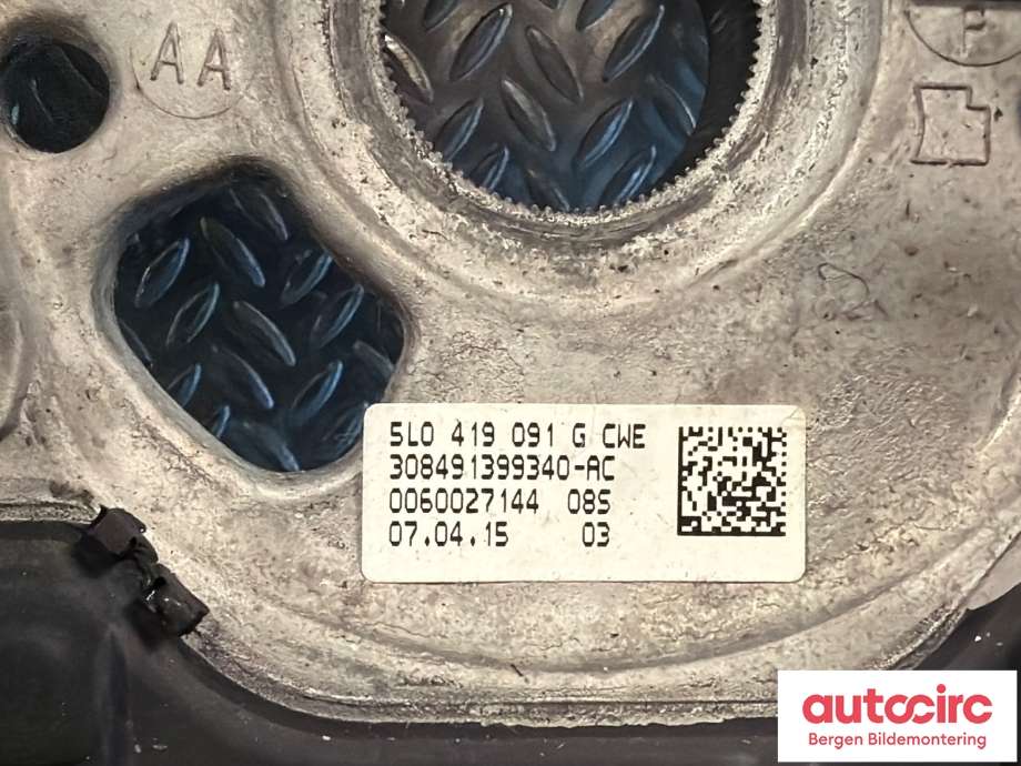 Ratt til Škoda Superb 2008-2015 (Type II)  (SKODA|5L0 419 091 G|)