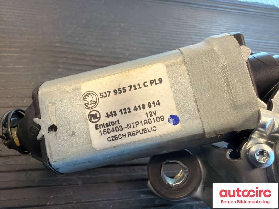 Viskermotor bakrute til Škoda Superb 2008-2015 (Type II)  (5J7 955 711 B|5J7 955 711 C|)