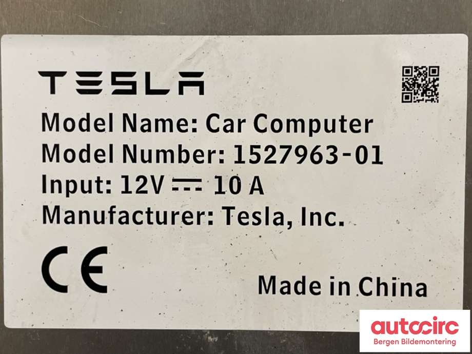 Diverse deler til Tesla Model 3 2018-2023 (Fase 1)  (TESLA|1465773-01-D|)