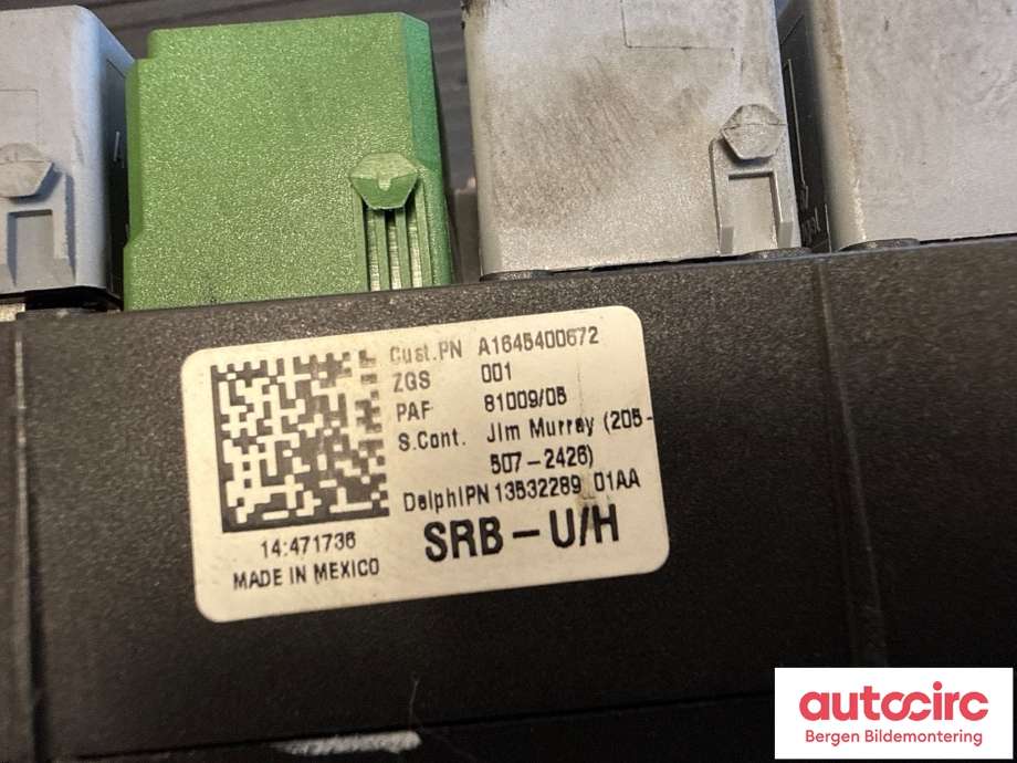 Sikringsboks til Mercedes GL 2006-2012 (X164) (X164) (A 164 540 29 72|A 164 540 06 72|)