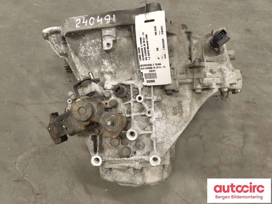 Girkasse manuell 6-trinn til Kia Carens 2013-2018 Type III (43000 26080|)