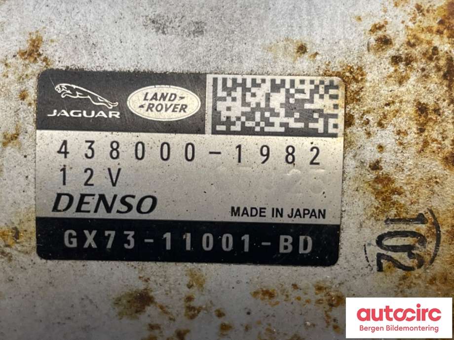 Starter til Jaguar F-PACE 2016-->> (X761) (X761) (JAGUAR|GX7311001BD|T2H26803|GX73-11001-BD)