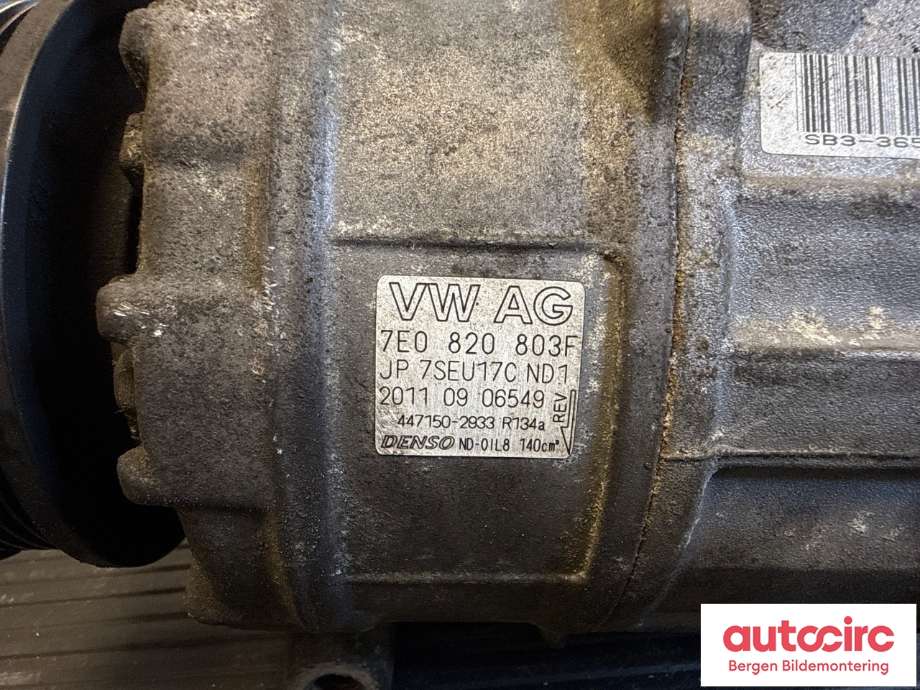 Aircondition kompressor til VW Transporter / Caravelle 2009-2015 (Fase 2) (T5) (T5) (7E0 820 803 F|)