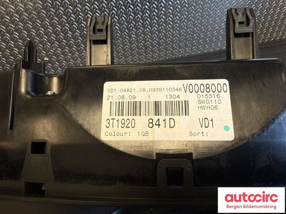 Speedometer til Škoda Superb 2008-2015 (Type II) (3T1 920 841 D|)