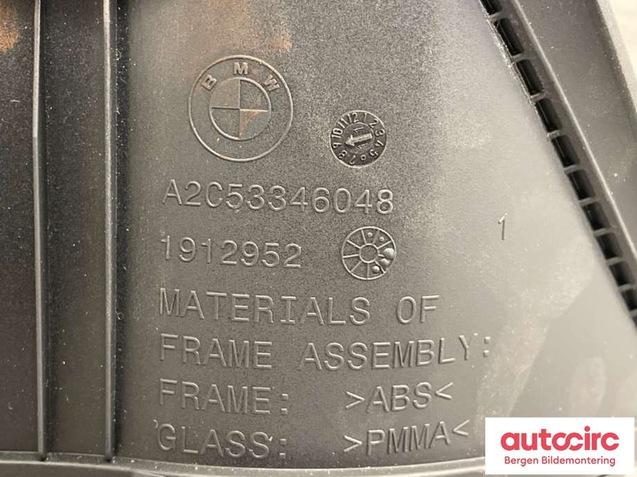 Instrumentpanel til BMW 1-Serie 2011-2015 (Fase 1) (F20/F21) (F20/F21) (BMW|62108792064|62108794208|6210 9276598)