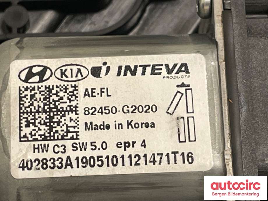 Ruteheis til Hyundai Ioniq Electric 2019-->> (Fase 2)  (HYUNDAI|82471G 2010|)