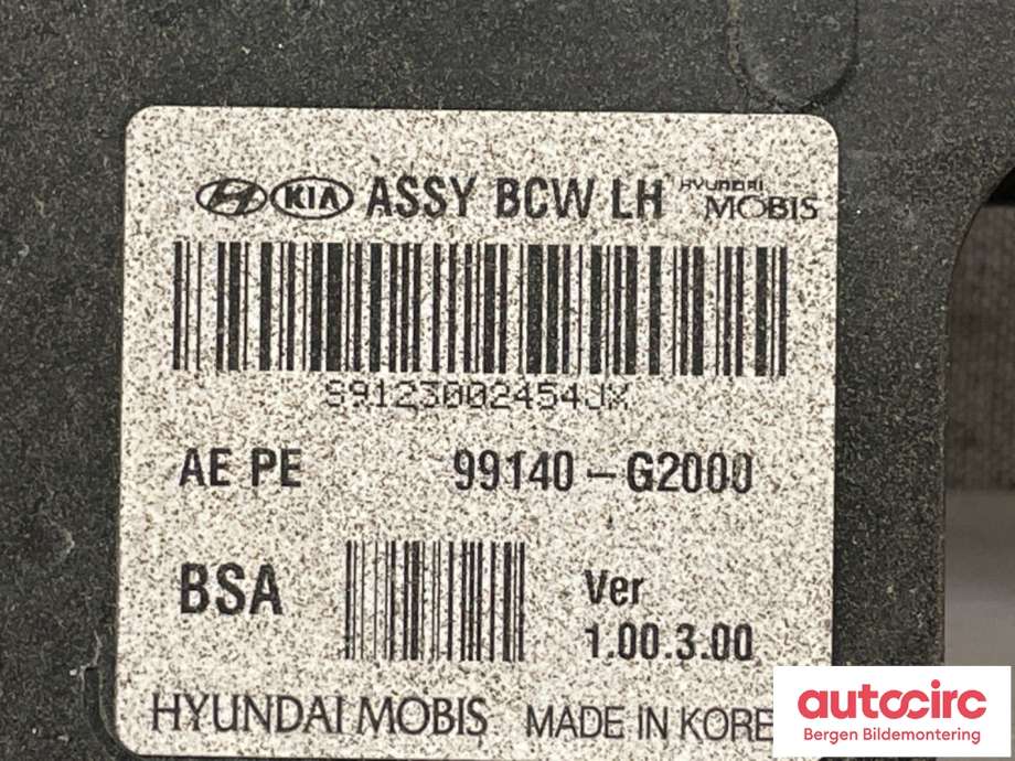 Sensor radar til Hyundai Ioniq Electric 2019-->> (Fase 2)  (HYUNDAI|99140G 2000|)