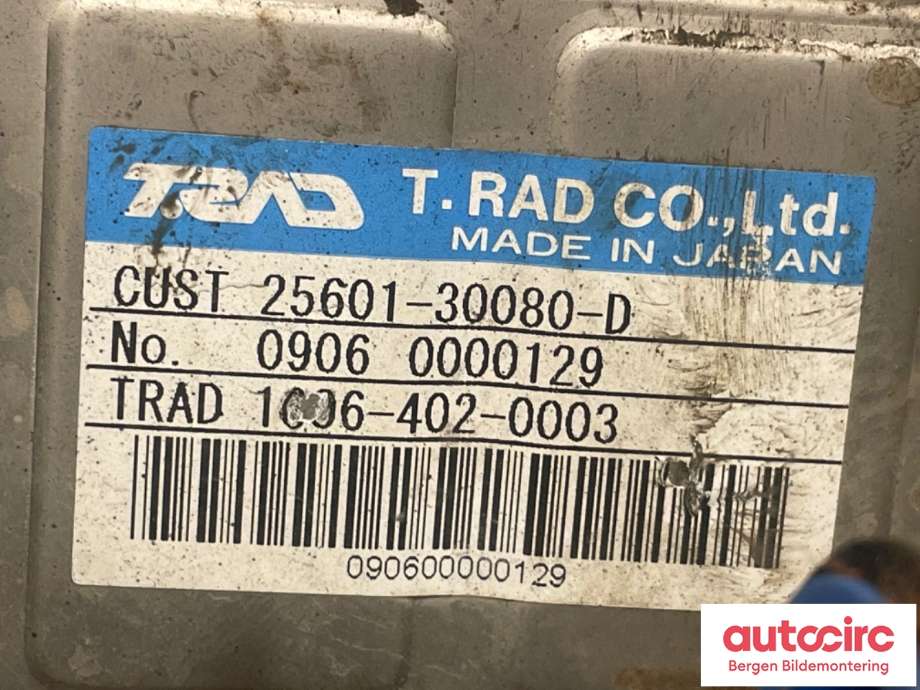 EGR-kjøler til Toyota Hiace 2007-2012 (Fase 3)  (TOYOTA|2560130080|256010L021|)