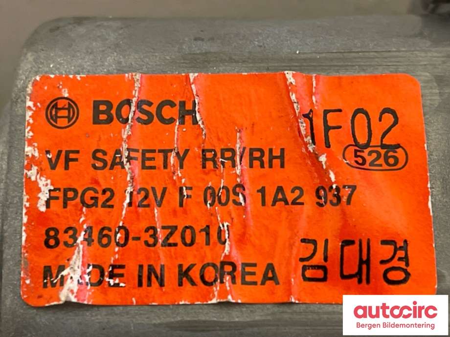 Ruteheis til Hyundai i40 2012-2017  (HYUNDAI|83460-3Z010|)