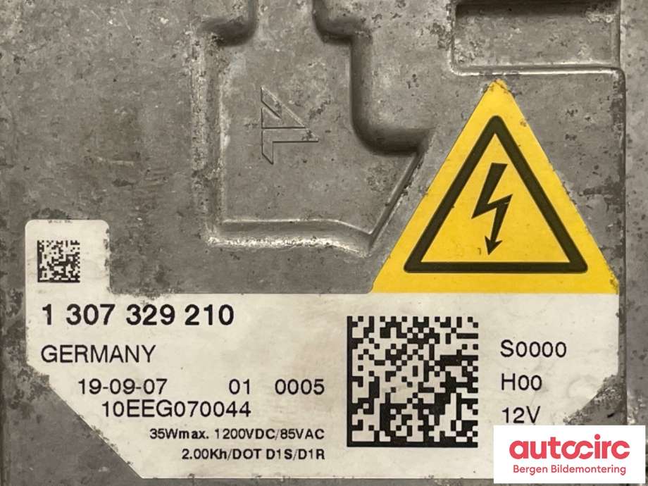 Styreenhet xenon/ballast til Volvo V50 2007-2012 (Fase 2)  (VOLVO|31214563||1 307 329 210)