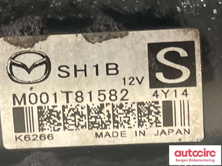 Starter diesel til Mazda CX-5 2012-2017 (Type I)  (MAZDA|SH1B-18-400|)