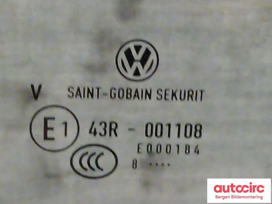 Siderute høyre bak til VW e-Golf 2017-2020 (Fase 2)  (VOLKSWAGEN|5G6 845 026 A|)
