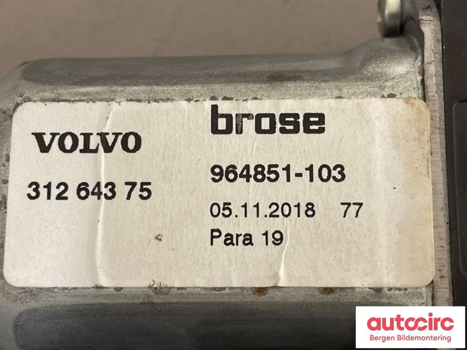 Ruteheis venstre til Volvo V50 2007-2012 (Fase 2) (VOLVO|31264189|)
