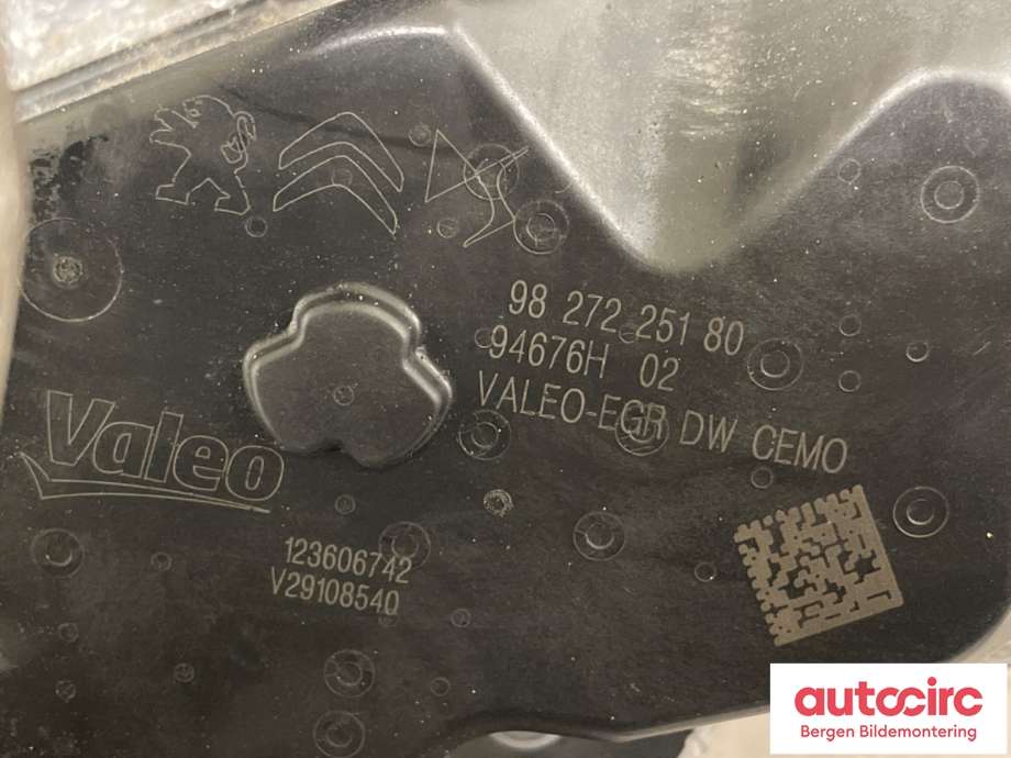 EGR-ventil til Peugeot Expert 2016-->> (Type III) (PEUGEOT|98 213 956 80|)