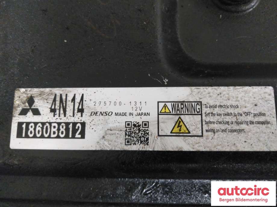 Styreenhet motor til Mitsubishi Outlander 2010-2012 (Type II, Fase 2)  (MITSUBISHI|1860B812|)