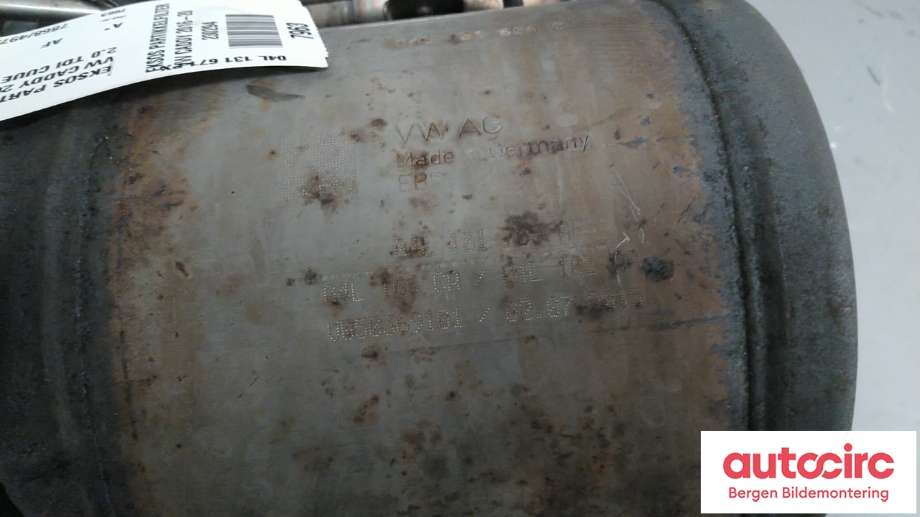 Partikkelfilter til VW Caddy 2015-2020 (Type III, Fase 3)  (VOLKSWAGEN|04L 131 671 PX|)