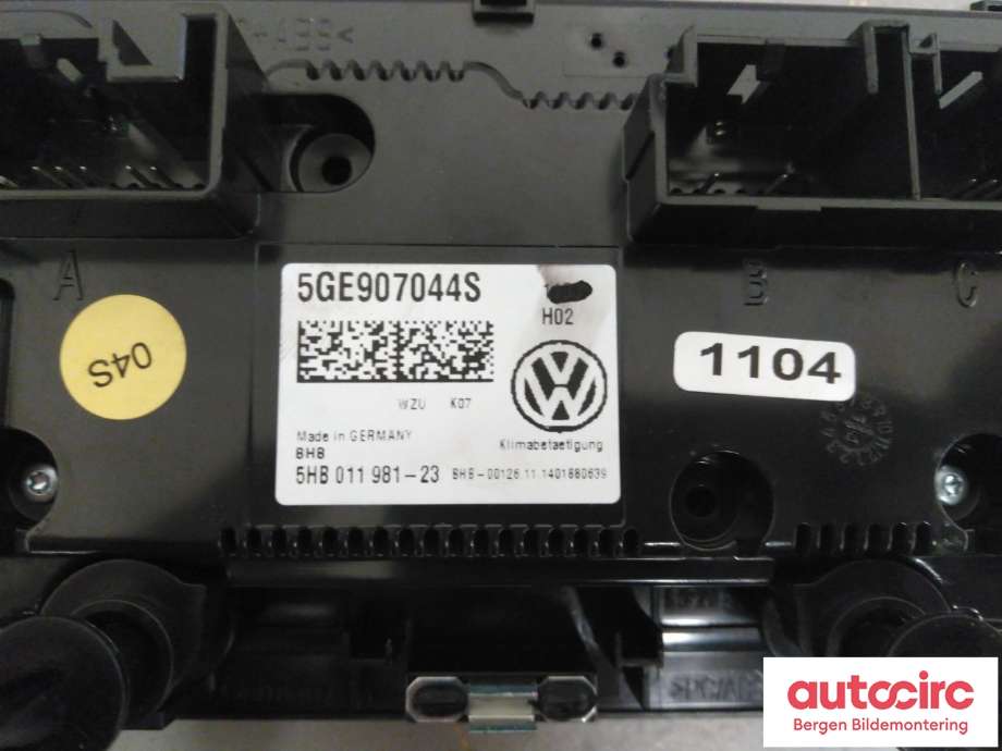 Bryter diverse til VW e-Golf 2014-2017 (Fase 1)  (VOLKSWAGEN|5GE 907 044 S|)