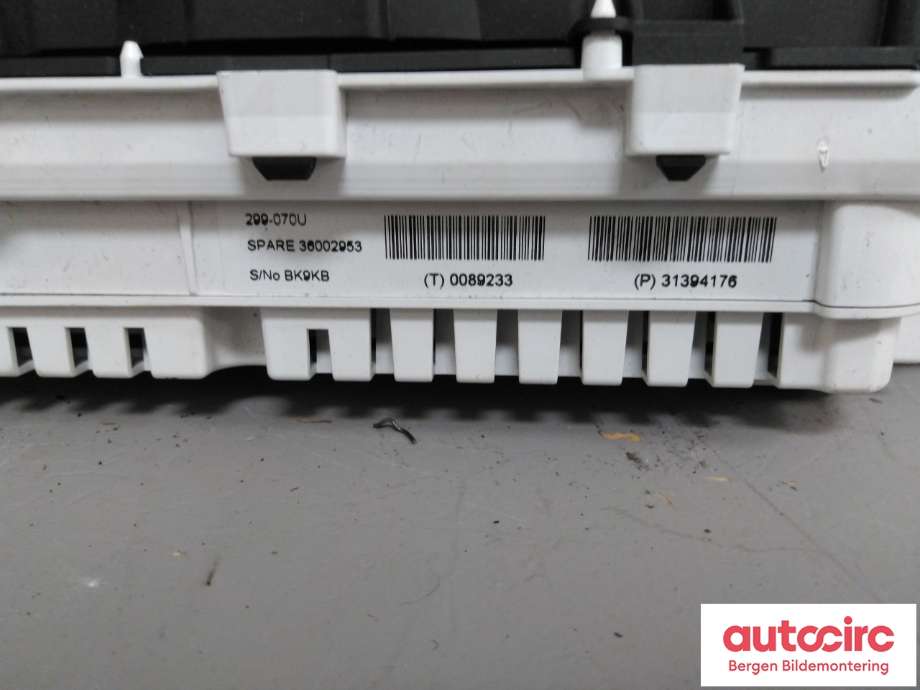 Instrumentpanel til Volvo V40 2012-2019  (VOLVO|31394176|)