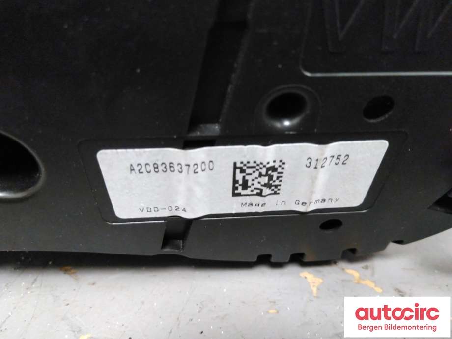 Speedometer til Škoda Octavia 2013-2016 (Type III, Fase 1)  (SKODA|5E0 920 871 D|)