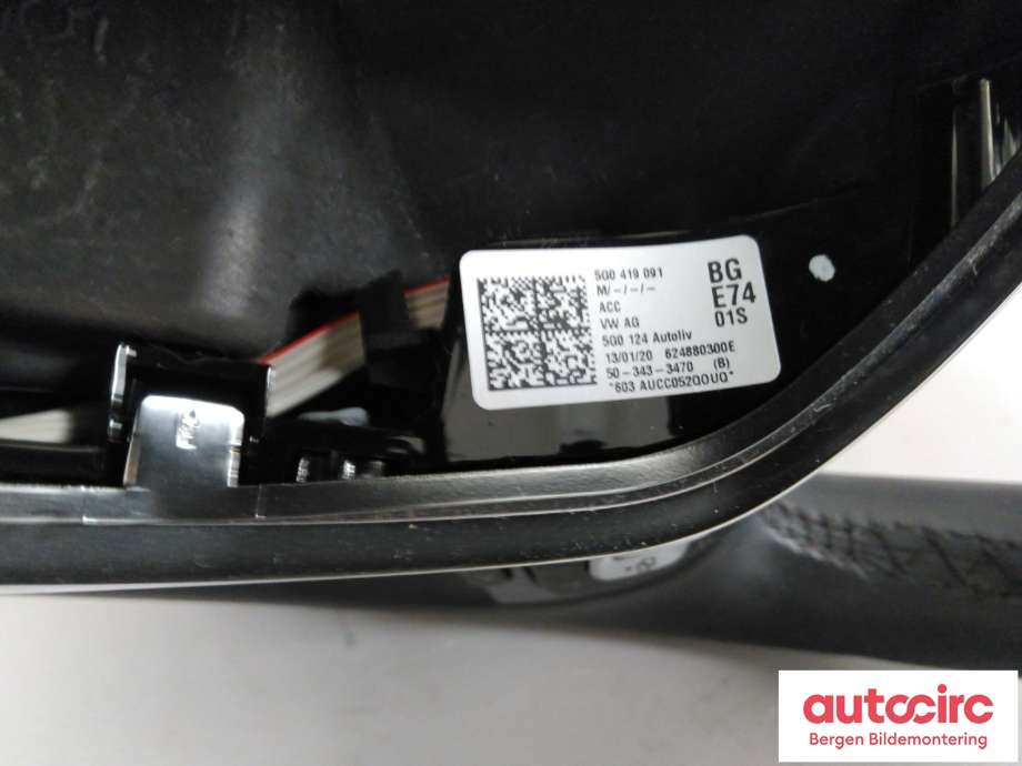 Ratt til VW e-Golf 2017-2020 (Fase 2)  (VOLKSWAGEN|5G0 419 091 BG|)