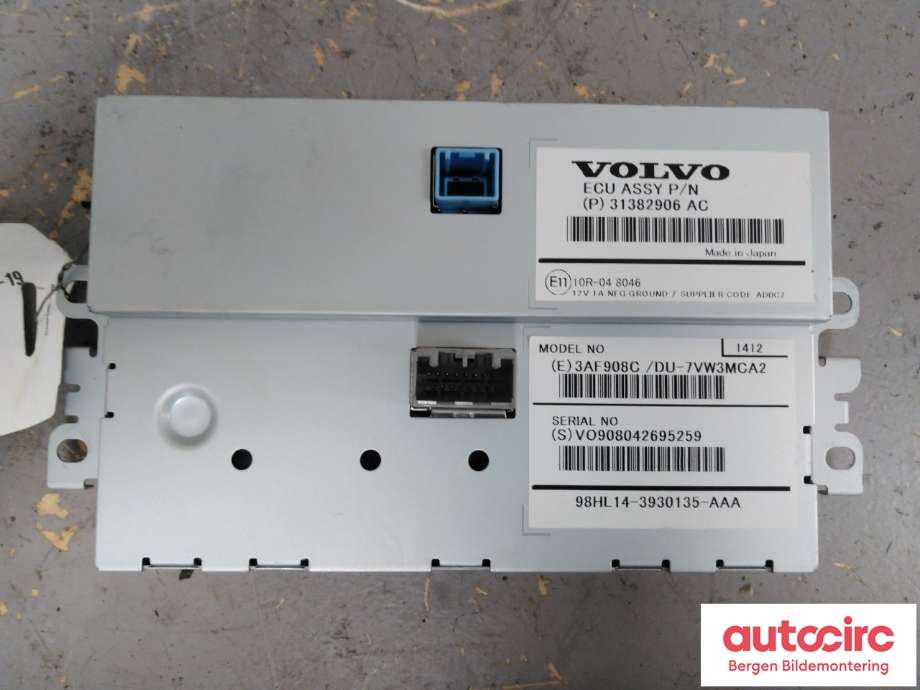 Instrument kjørecomputer til Volvo V40 2012-2019 (VOLVO|36011331||31382906)