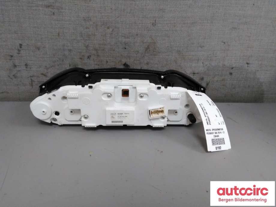 Speedometer til Peugeot 308 2013-2021 (Type II)  (Peugeot|16 113 767 80|16 141 742 80|)