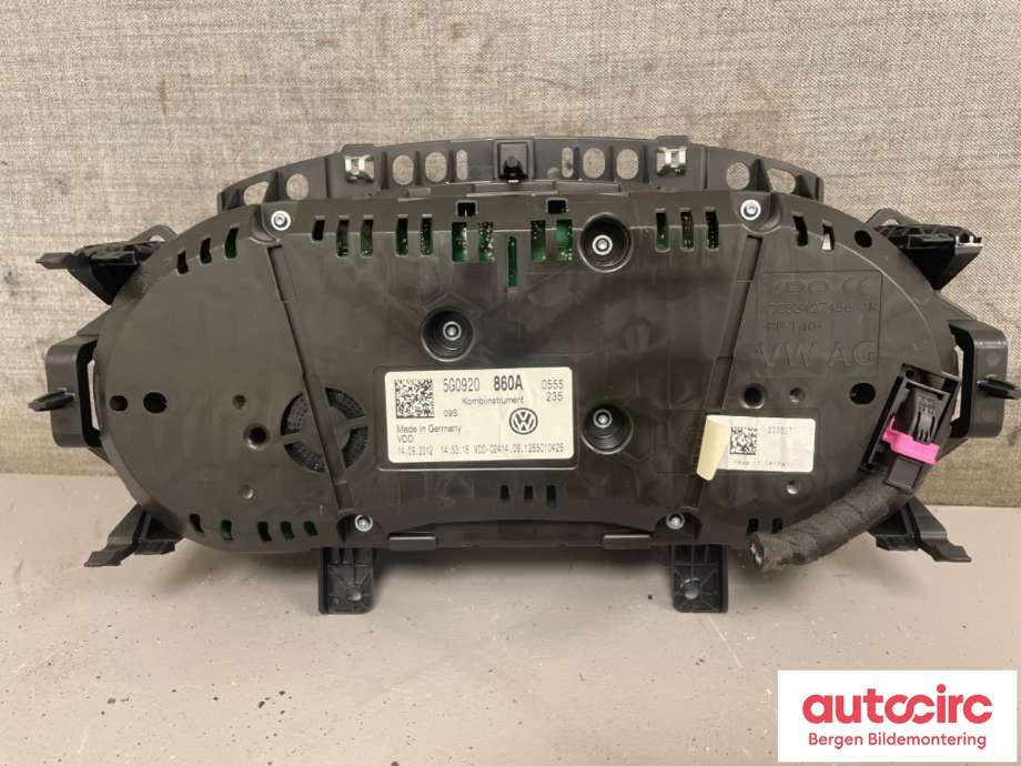 Speedometer til VW Golf VII 2012-2017 (Fase 1)  (VOLKSWAGEN|5G0 920 860 A|)