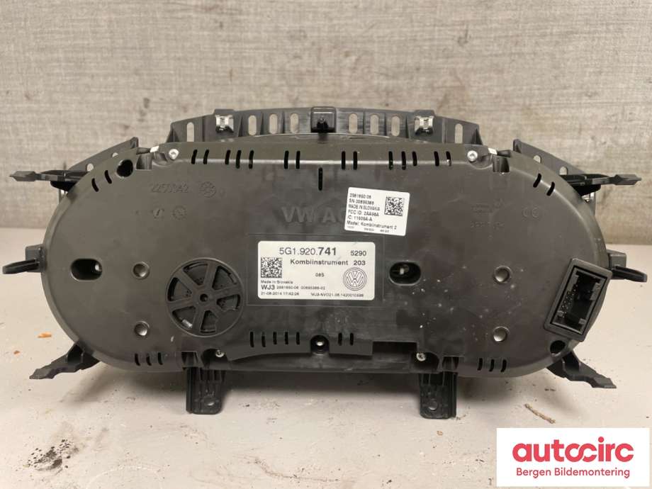 Speedometer til VW Golf VII 2012-2017 (Fase 1)  (VOLKSWAGEN|5G1 920 741|)